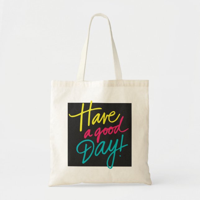 Tote Bag Salutation du matin. Bonne Journée ! (Devant)