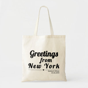 Tote Bag Salutations de New York - Cadeau de mariage person