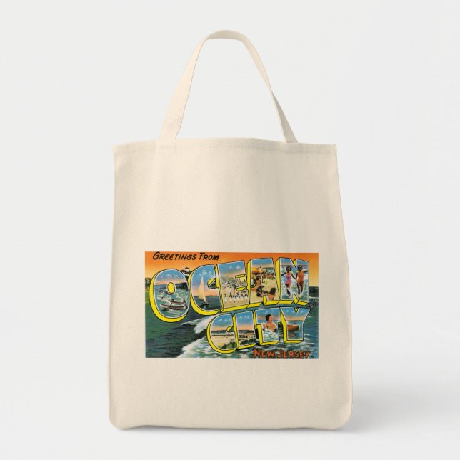 Tote Bag Salutations De Ocean City, NJ (Devant)