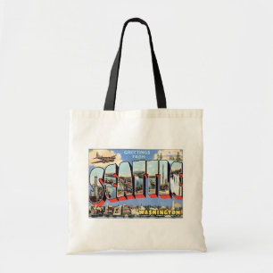 Tote Bag Salutations De Seattle, Washington Travel