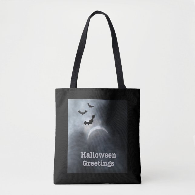 Tote Bag Salutations d'Halloween éffrayante Eclipse (Devant)