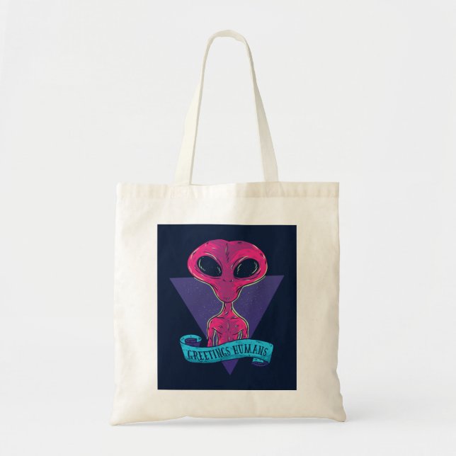 Tote Bag Salutations Humains Alien (Devant)