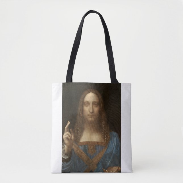 Tote Bag Salvator Mundi by Leonardo da Vinci (Devant)