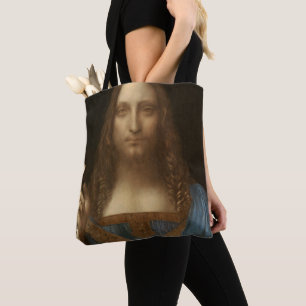 Tote Bag Salvator Mundi de Léonard de Vinci (Jésus-Christ)