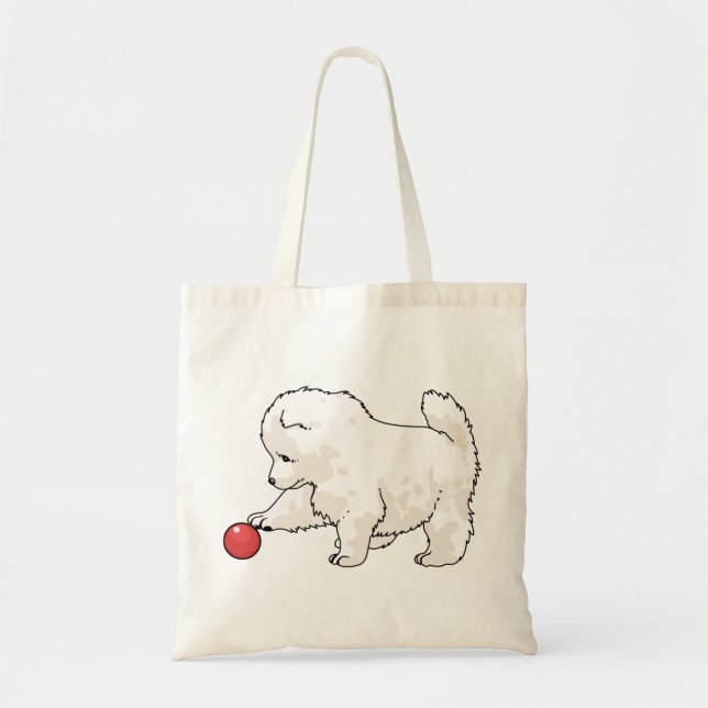 Tote Bag Samoyed Puppy (Devant)
