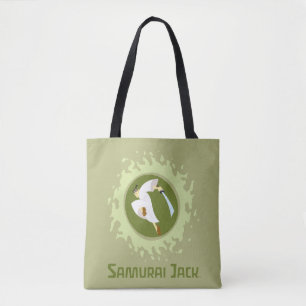 Tote Bag Samurai Jack Leaping Graphic