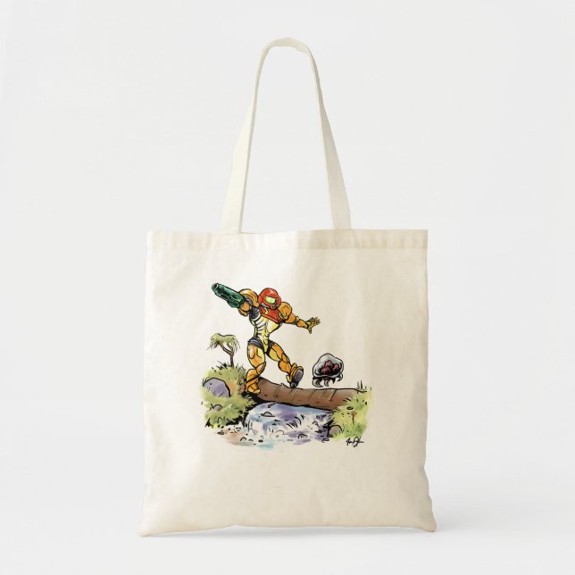 Tote Bag Samus et Metroid Classic T Shirt (Devant)