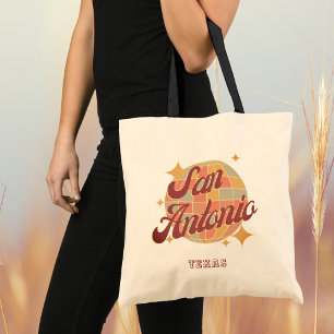 Tote Bag San Antonio City Texas Retro Vintage