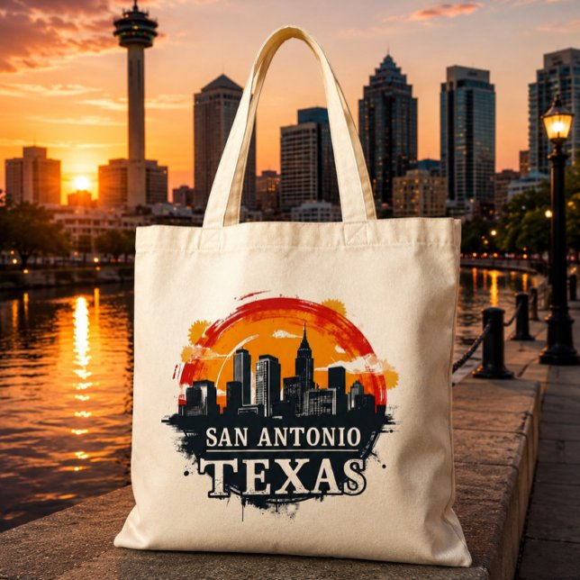 Tote Bag San Antonio Texas horizon (Créateur téléchargé)