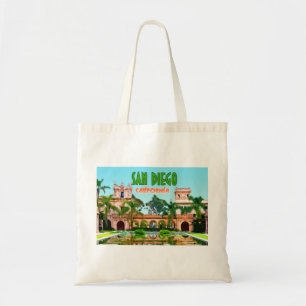 Tote Bag San Diego Balboa Park Californie Vintage