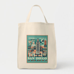 Tote Bag San Diego California Art Déco