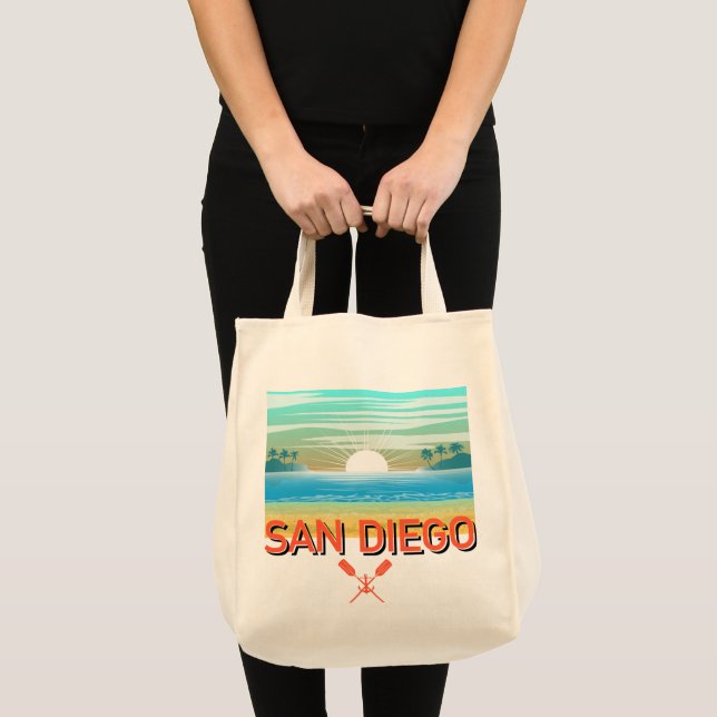 Tote Bag San Diego Design - Grocery Fourre-tout (Devant (produit))