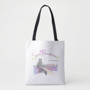 Tote Bag San Francisco, CA, Arc-en-ciel, Cool