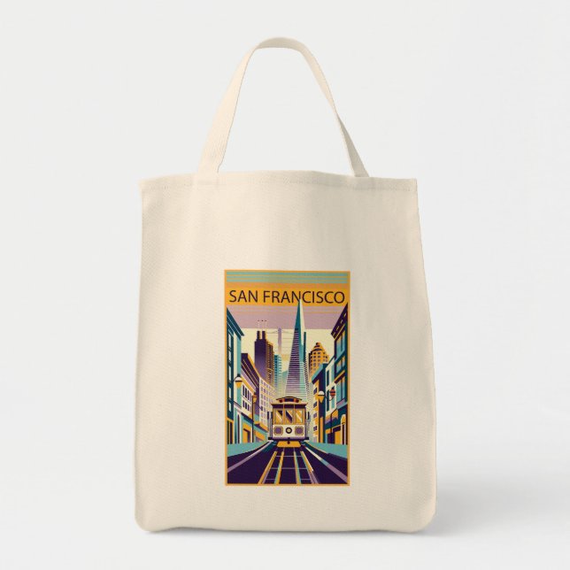 Tote Bag San Francisco California Art Déco (Devant)
