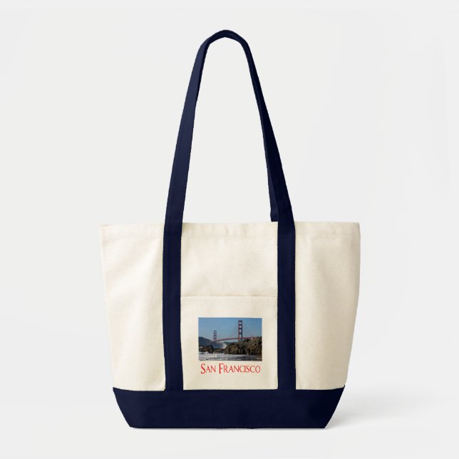 Tote Bag San Francisco, Californie Golden Gate Bridge Fourr (Devant)