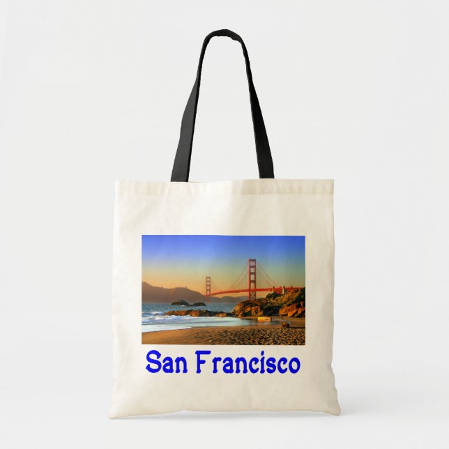 Tote Bag San Francisco, Californie Golden Gate Bridge Fourr (Devant)
