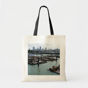 Tote Bag San Francisco et Otaries de Pier 39 Ciel de la Vil