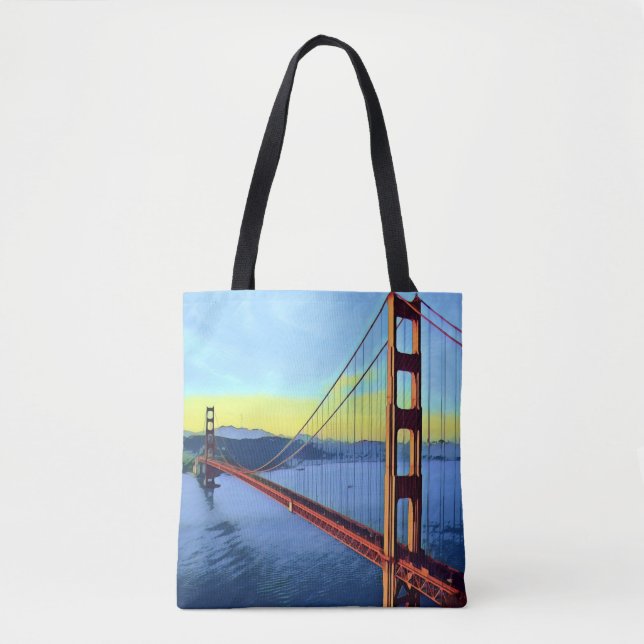 Tote Bag San Francisco - GOLDEN GATE - Pont (Devant)