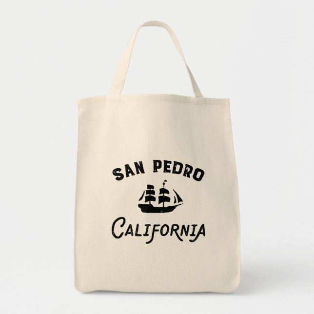 Tote Bag San Pedro California Port de Los Angeles Tall Ship (Devant)