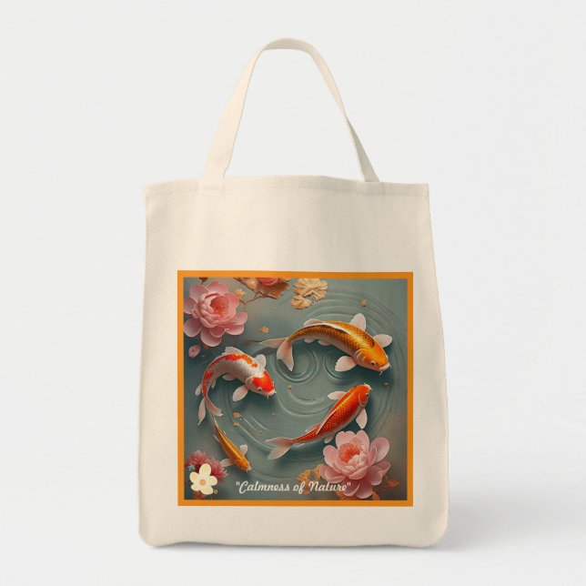 Tote Bag "Sanctuaire de Koi Pond" (Devant)
