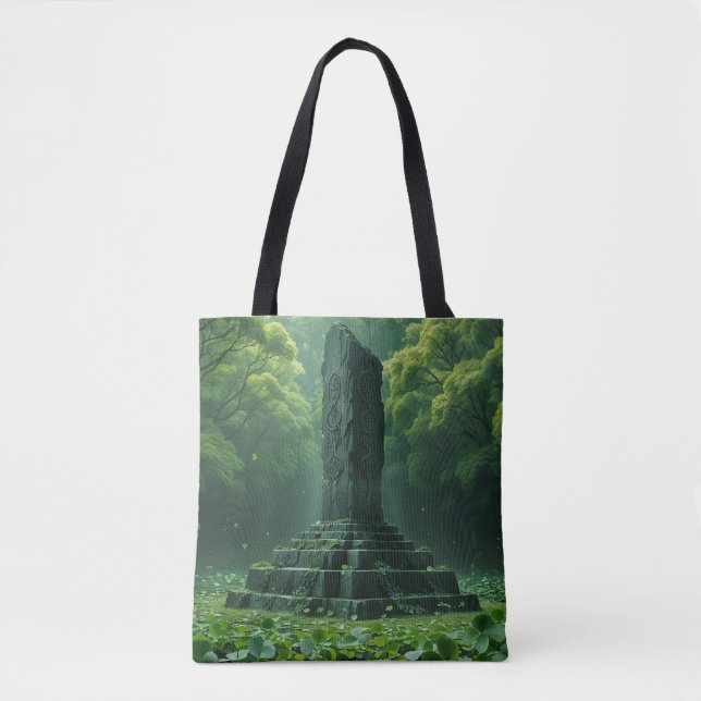 Tote Bag Sanctuaire du champ vert du trèfle (Devant)
