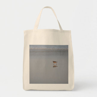 Tote Bag Sandpiper Running Beach Nature Photographie de la