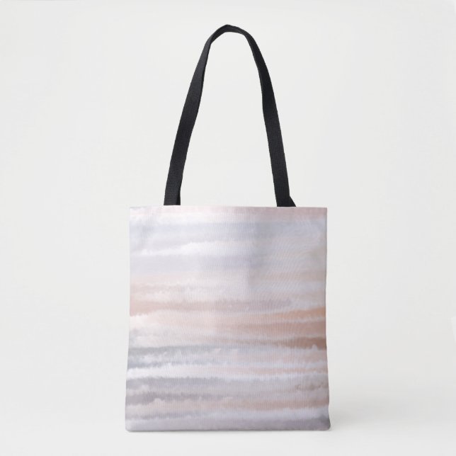 Tote Bag Sandy Beach Été Tan Aquarelle Abstraite (Devant)