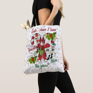 Tote Bag Santa, ai-je été vilain ou gentil cette année?