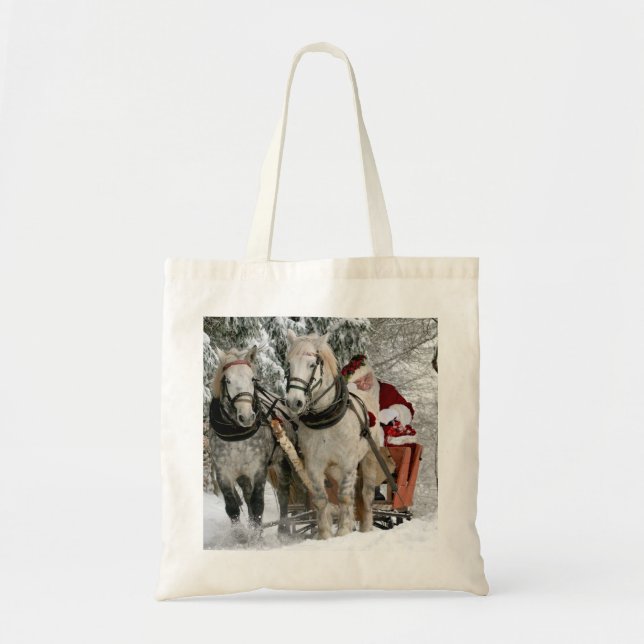 Tote Bag Santa Claus Carriage Noël (Devant)
