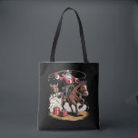 Tote Bag Santa Claus Cowboy Vintage Christmas Horse Cow<br><div class="desc">Santa Claus Cowboy Vintage Christmas Horse Cow</div>