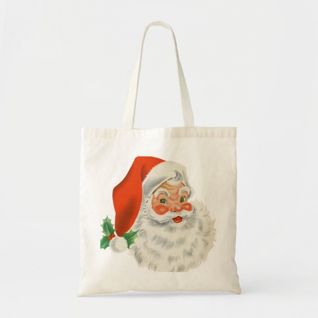 Tote Bag Santa Claus rétro vintage (Devant)