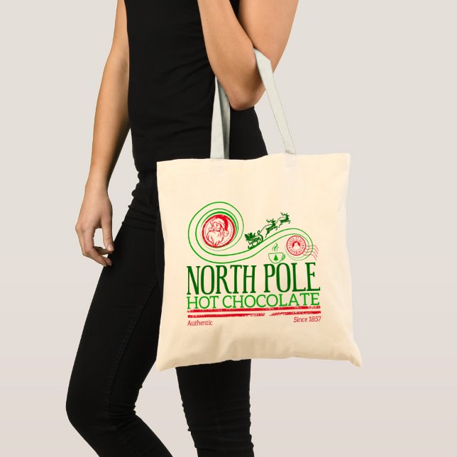 Tote Bag Santa Clause Pôle Nord Chocolat chaud (Devant (produit))