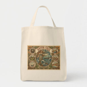 Tote Bag Santa Cruz Californie Art‑Nouveau Côtière