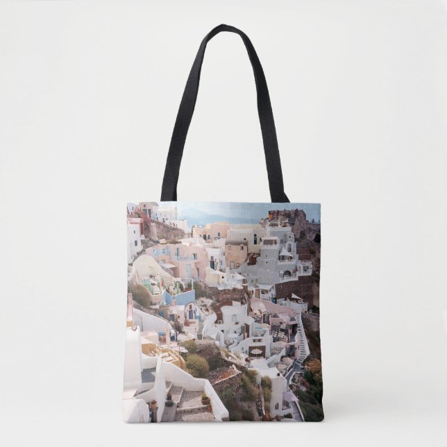 TOTE BAG SANTORINI GRÈCE (Devant)