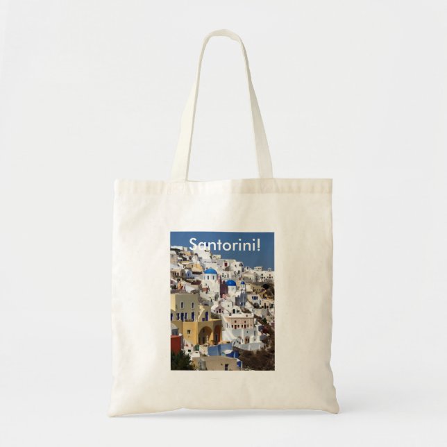 Tote Bag Santorini, Grèce (Devant)
