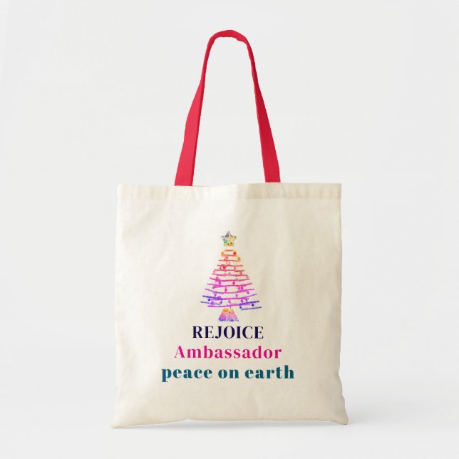 Tote Bag Sapin de Noël (Devant)
