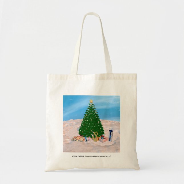 Tote Bag Sapin de Noël (Devant)