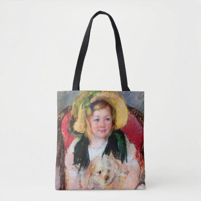 Tote Bag Sara avec son chien, Cassatt (Devant)
