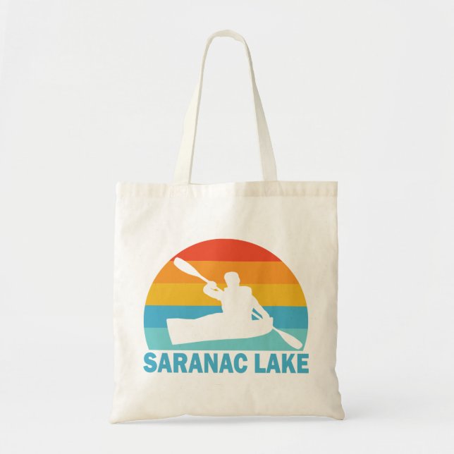 Tote Bag Saranac Lake New York Kayak (Devant)
