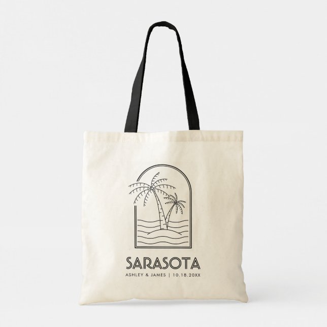 Tote Bag Sarasota Floride Mariage week-end Destination (Dos)