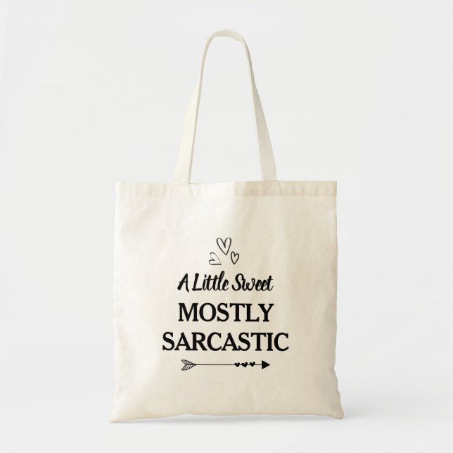 Tote Bag Sarcasme amusant (Devant)