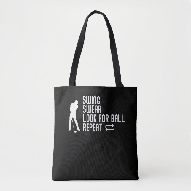 Tote Bag Sarcastic Golf Plaisanterie Golf Course Humour Gol (Devant)