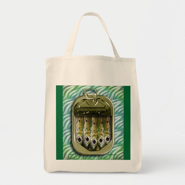 Tote Bag sardine en mer (Devant)