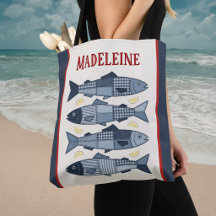 Sardines Citrons Patchwork Courtepointage Côtier M