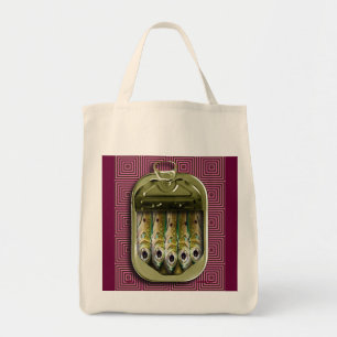 Tote Bag sardines dans le rose