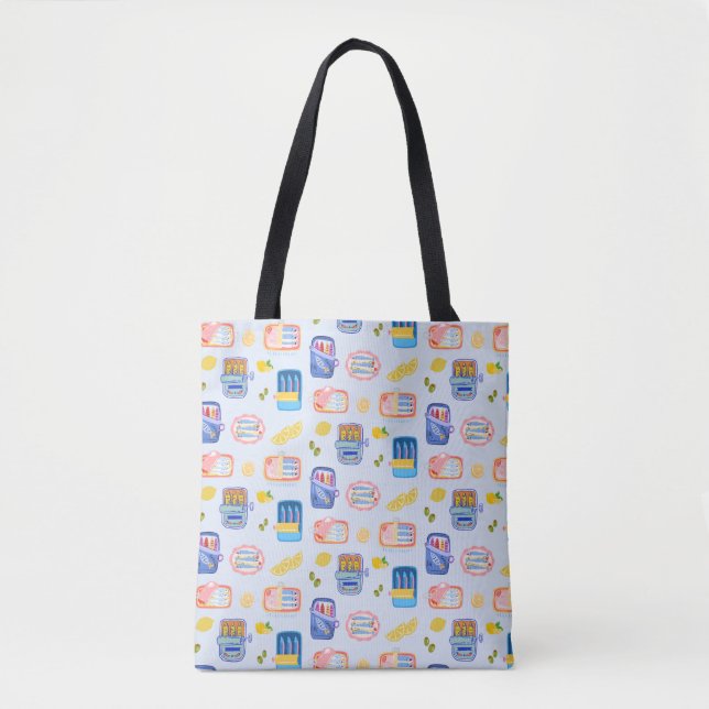 Tote Bag Sardines et citrons (Devant)