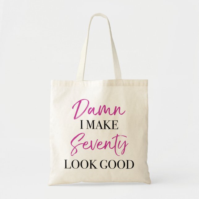 Tote Bag Sassy 70e anniversaire (Devant)
