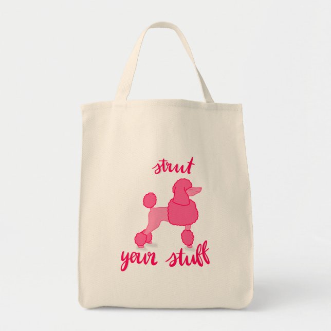 Tote Bag Sassy Poodle (Devant)