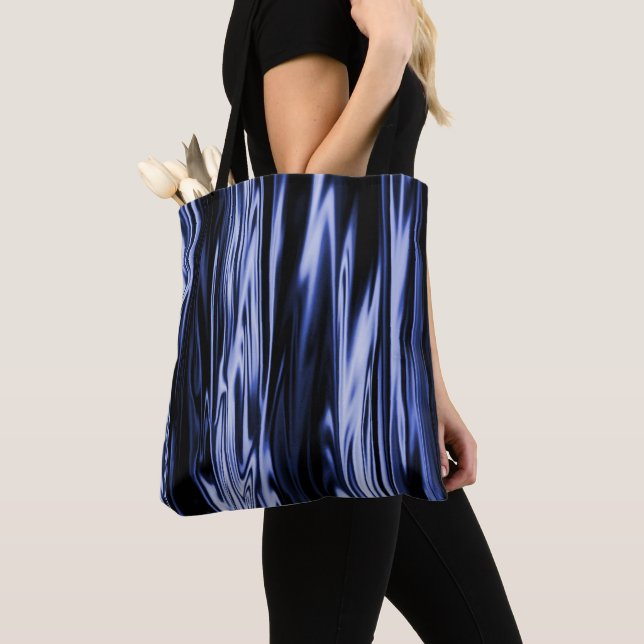 Tote Bag Satin Bleu...... (De près)