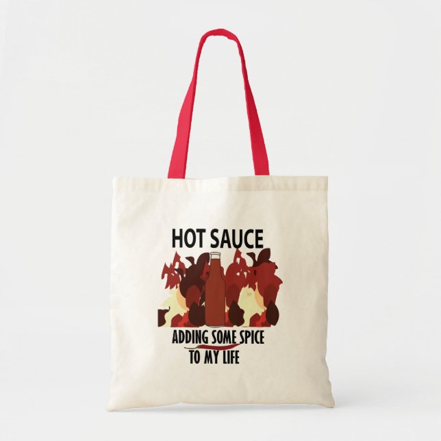 Tote Bag Sauce chaude Ketchup Fire Red Chili Pepper (Devant)